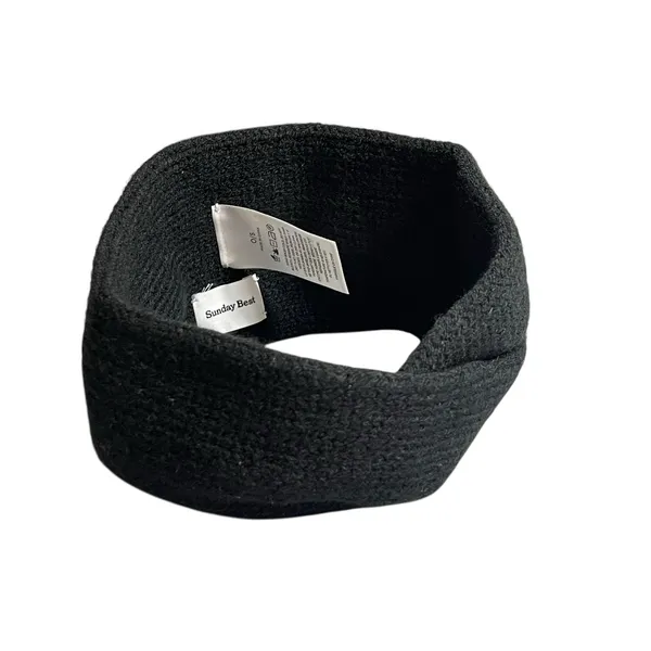 Aritzia Sunday Best Womens Black Waffle Knit Gym Athletic Activewear Headband OS - Image 3