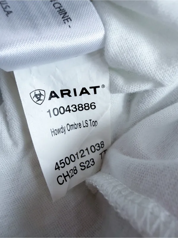 NEW Ariat Howdy Ombre Top Size Large - Image 7