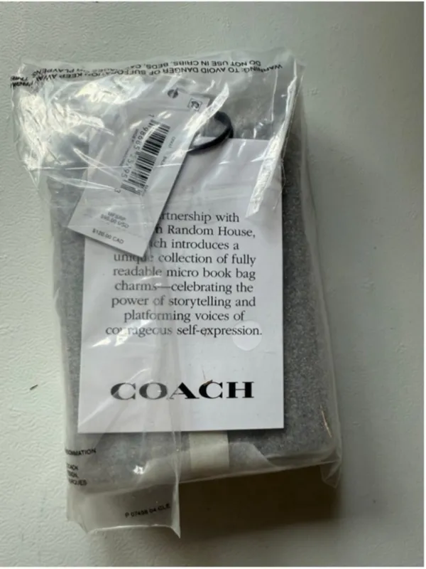 NEW Coach Sense and Sensibility by Jane Austen Book Bag Charm NWT - Image 4