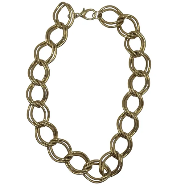 Unbranded Chunky Double Link Collar Necklace‎ Toggle Clasp Maximalist Mob Wife - Image 2