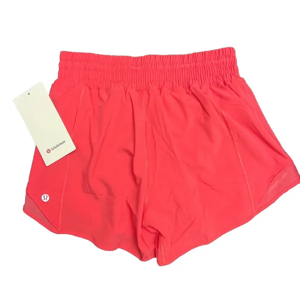 Lululemon Women’s Hotty Hot HR Shorts 4” Lined Glaze Pink (GLZP) SZ 4 New - Image 4