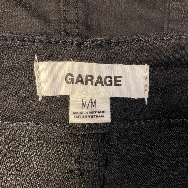 Garage Black Casual Mini Skirt Womens Size‎ M Grunge Minimalist - Image 2