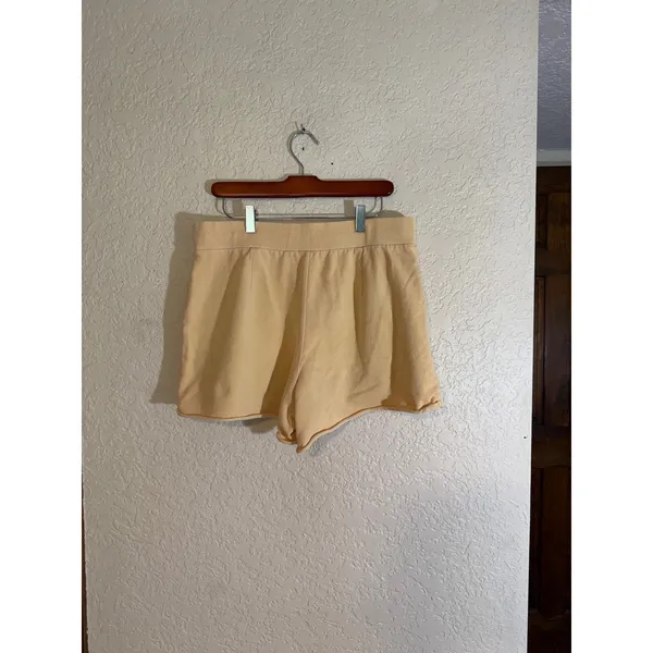CALIA Shorts Yellow L‎ Womens Cotton Knit Lounge Activewear - Image 4