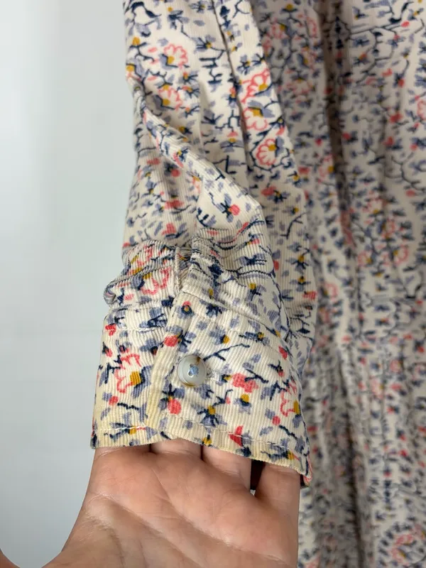 Anthropologie Pilcro Marta Tiered Corduroy Dress Size Small - Image 8