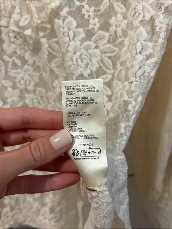 Anthropologie Wide-Sleeve Sheer Lace Top - Image 4