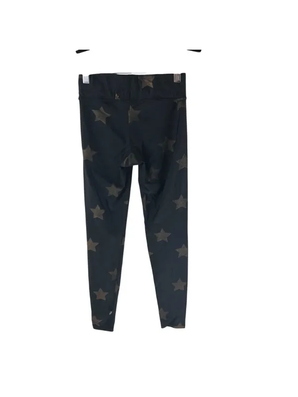 Terez Black Star-Print Foil Leggings XS Polyester/Spandex - Image 2