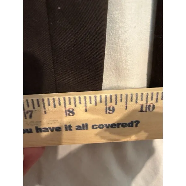 Future Collective Women's Brown High Rise Straight Leg Twill Dress Pants 2 29" - Image 5