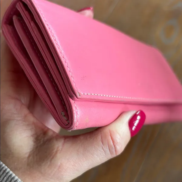 Kate Spade Pink Leather Wallet - Image 3