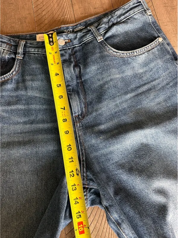 Pilcro Anthropologie High Rise Relaxed Wide Leg Jeans Women’s size 30T Tall - Image 12
