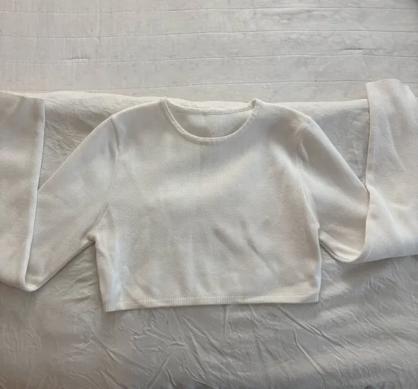 White Sweater and Skirt Set - Image 3