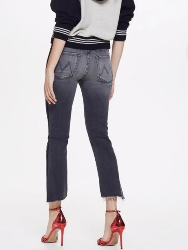 Mother Denim Insider Step Crop Fray in “Miss Moody Two Shoes Racer” size 28. - Image 2