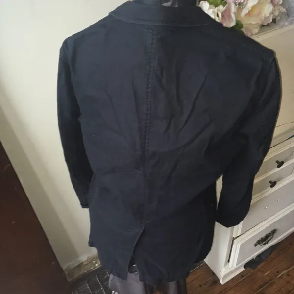 Club Monaco black slim fit casual one button S blazer - Image 2