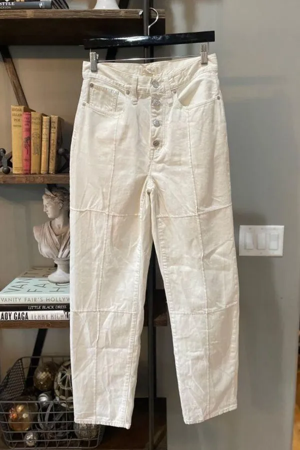 Madewell Baggy Straight Jeans High Rise Vintage Canvas Womens Size 27 - Image 7