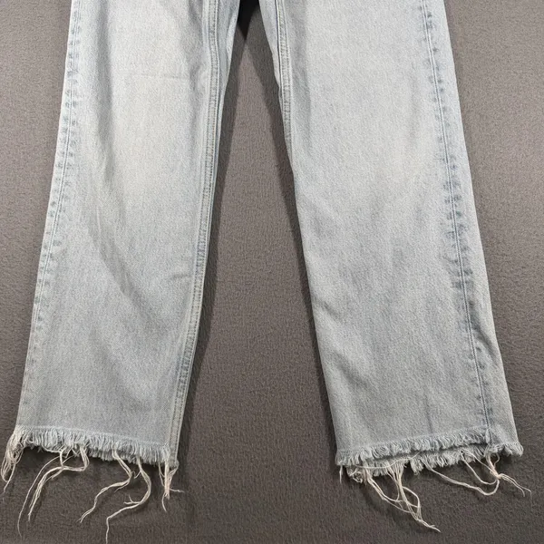 Reformation Cynthia High Rise Straight Cropped Jeans Womens 25 Cropped Raw Hem - Image 2