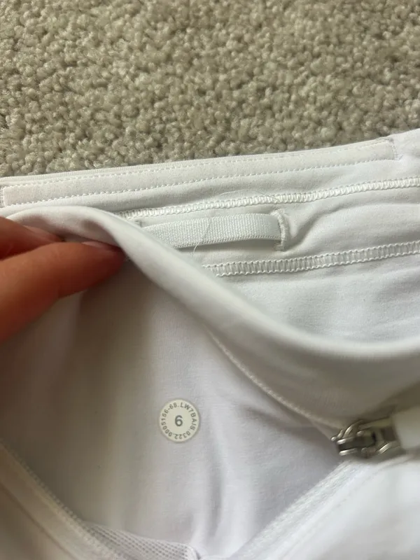 White Lululemon Speed Shorts - Image 3