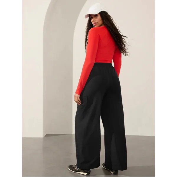 Athleta Women Medium Black Promenade Cargo Pants Hiking Outdoors Gorpcore - Image 2