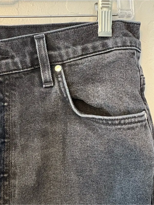 Goldsign high rise straight leg black women's jeans size 28 - Image 9