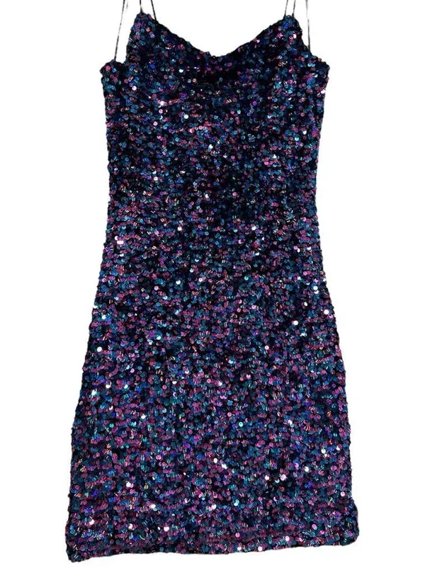 Inspired Hearts Sequin Mini Dress S – Multicolor Bodycon Party Cami, NWOT - Image 4