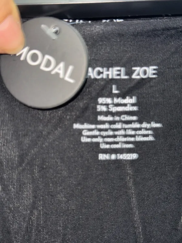 Rachel Zoe women’s modal pajama set size L black - Image 5