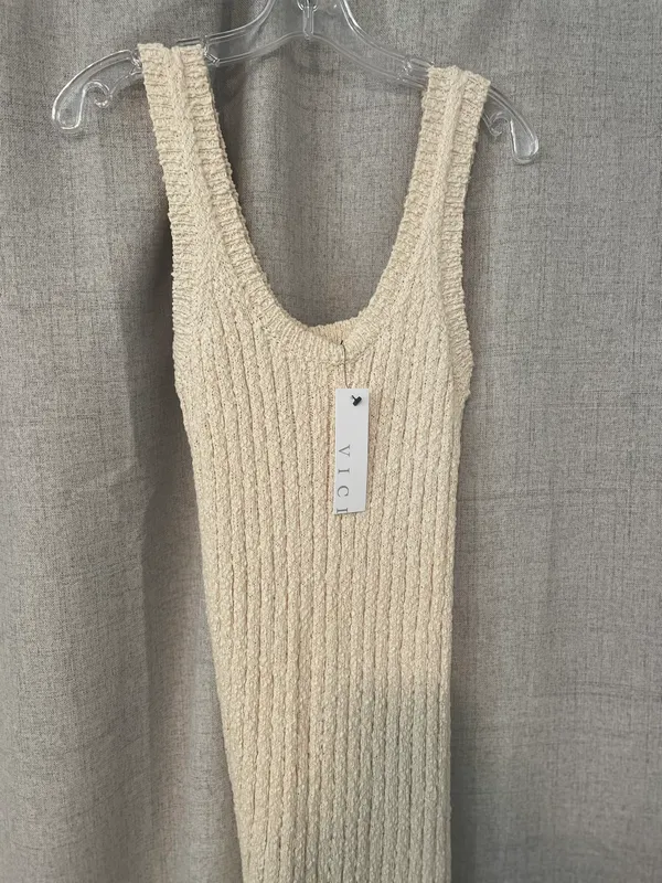 VICI | Desert Moon Ribbed Midi Dress | M - Image 7
