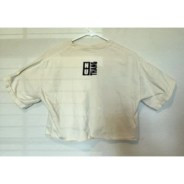 Gildan Women's Short Sleeve Crop Top | Western Sz M 100%cotton Vintage Boho - Image 2