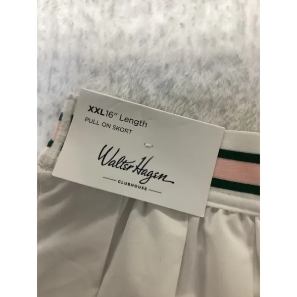 Walter Hagen Clubhouse‎ Pleated 16" Skort XXL White Striped Waistband WGH17469 - Image 7