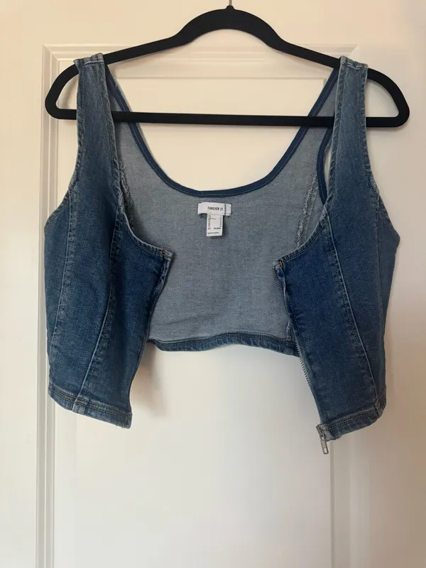 Forever 21 Denim Vest Top - Image 2
