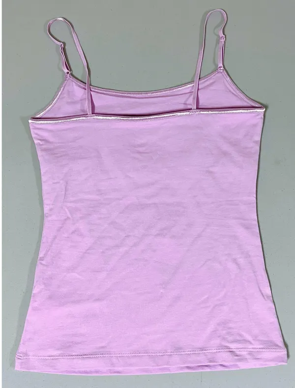 Purple Lilac Pastel Shelf-Bra Cami Camisole Tank Top Shirt Size S 👑💜 - Image 2