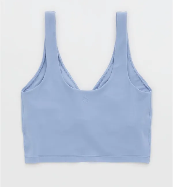 Offline by Aerie Real Me Low Key Ruched Longline Sports Bra - Image 2