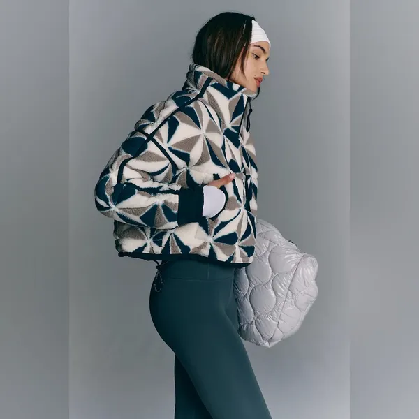 Free People Movement Geometric Patterned Jacket - Image 3