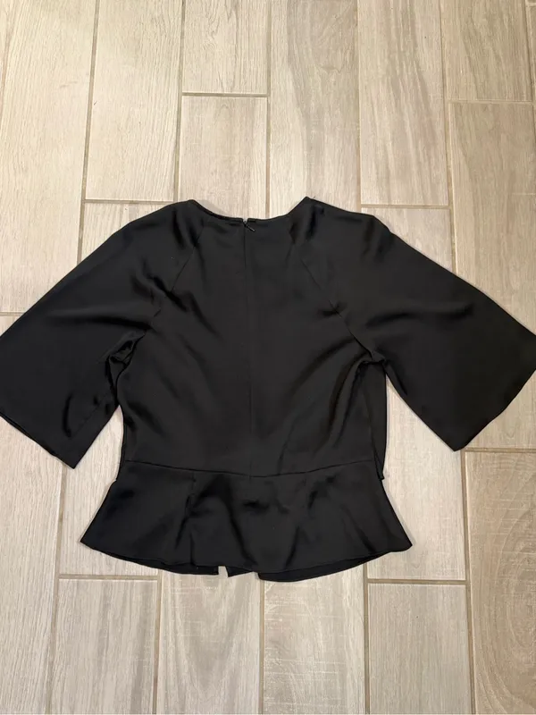 Vince Camuto Black Knot-Front Blouse - Image 6
