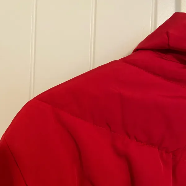 EUC INC International Concepts women’s red puffer zip‎ winter coat jacket XL - Image 7