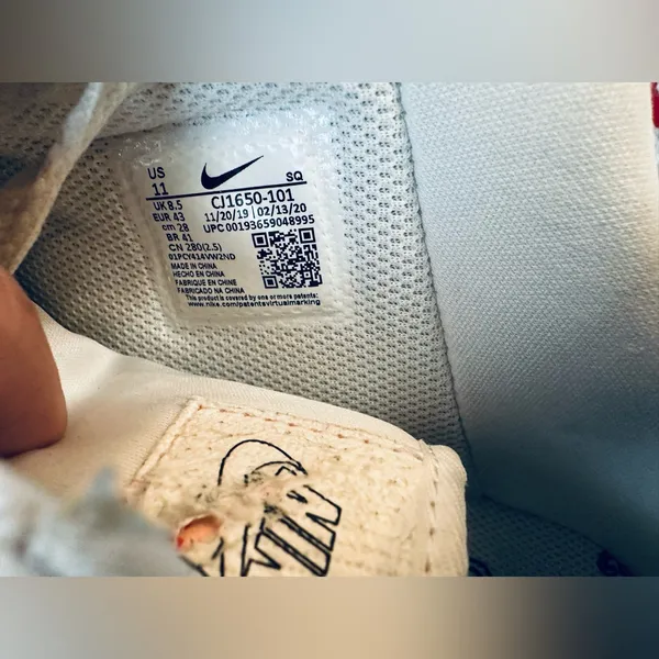 Nike Air Force 1 LX Tear Away White 2020 AF1 CJ1650-101 Womens - Size 11 - Image 11