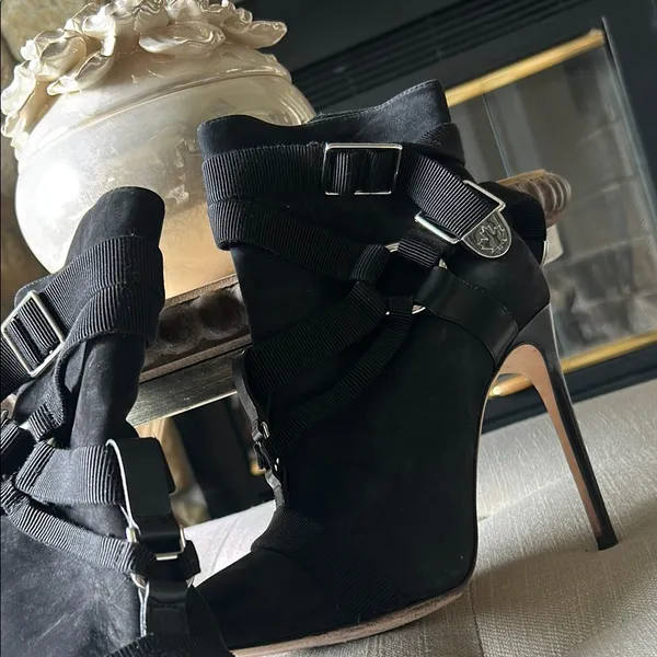 DSQUARED2 Parachute Mobile Ankle Boots Size 38 Black - Image 6