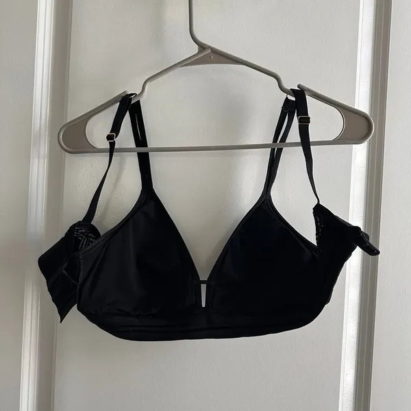 Lively Black Deco Mesh Bralette Size L - Image 3