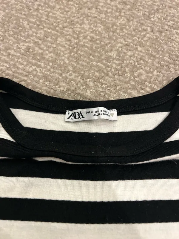 ZARA Striped Baby Tee - Image 3