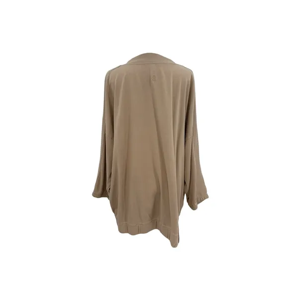 Free People Key Player Layer Sweatshirt Doe Oversized‎ V Neck Tunic Top Medium - Image 9