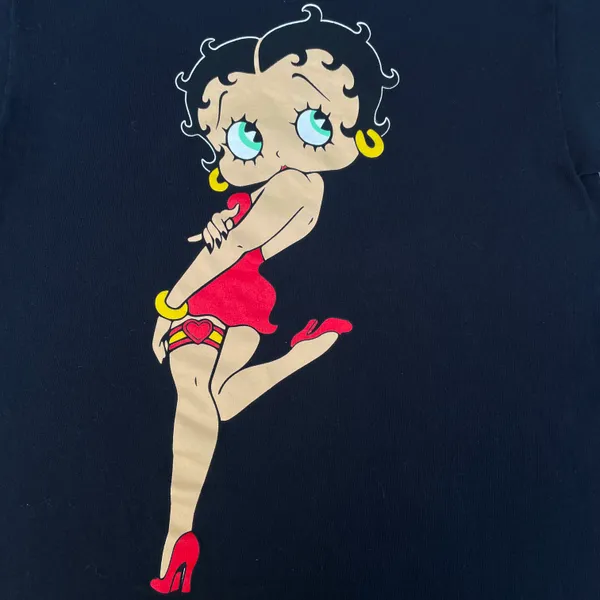 Betty Boop Black Graphic T-shirt - Image 3