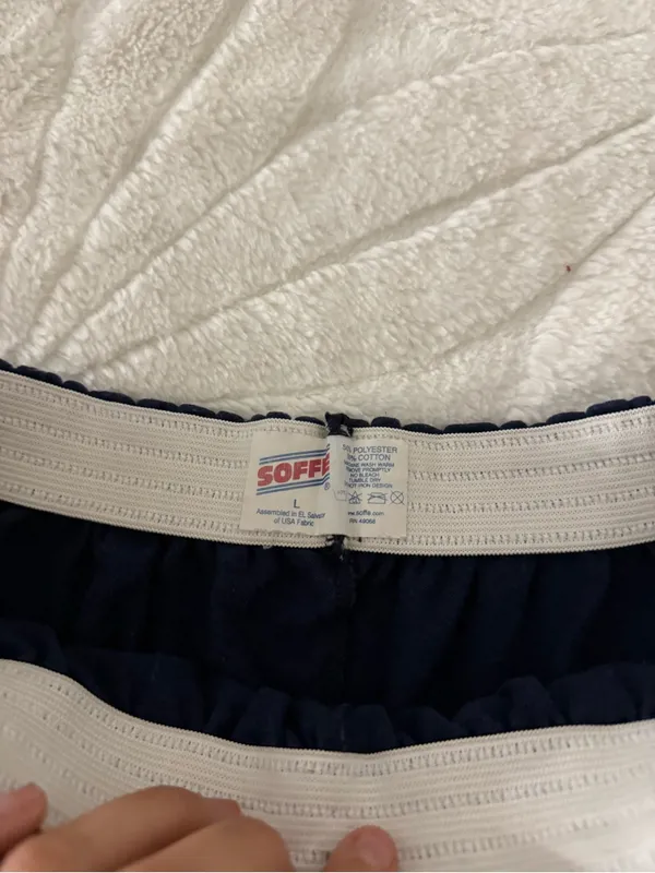 Soffe Navy Elastic-Waist Athletic Shorts - Image 2