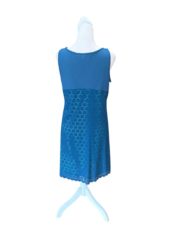 Title Nine Nimblene Illusion Laser Cut Stretch Athletic Dress Womens Medium - Image 2