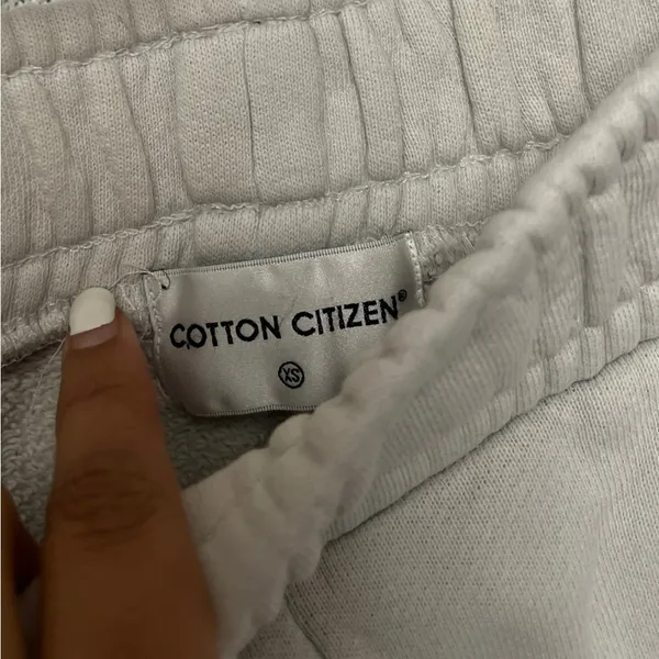 COTTON CITIZEN Brooklyn Off White Sweats Sweatpants - Image 6