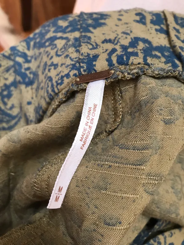 Free People Sayulita Paisley Draped Pocket Shorts Sz M - Image 7