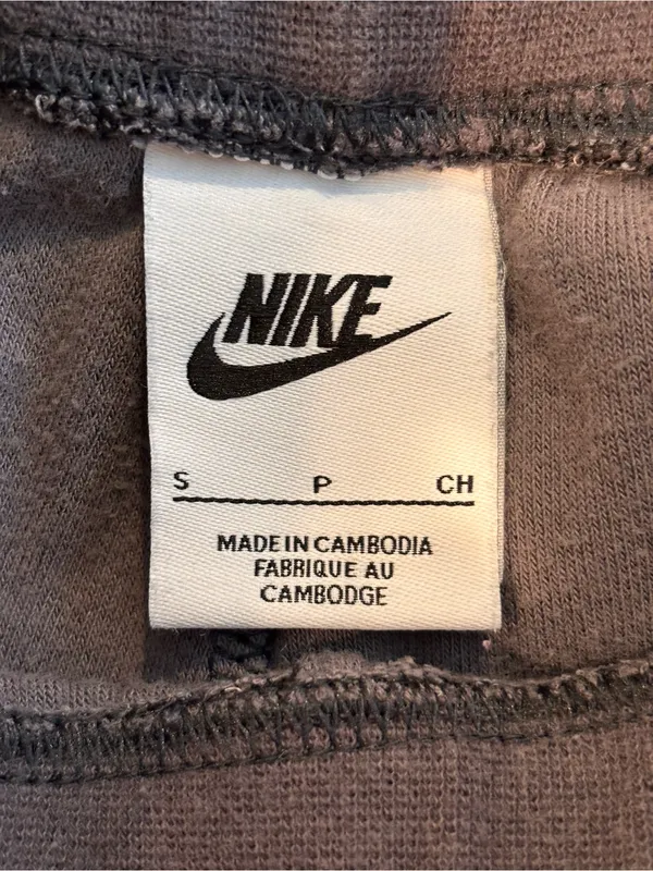 Nike Velour Wide Leg Sweatpants Charcoal Grey Plush Pants DV7836-060 Size Small - Image 3