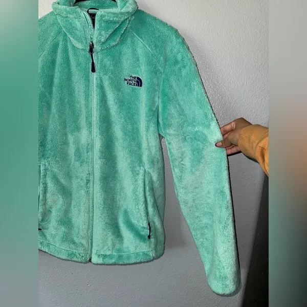 The North Face Osito Fleece Jacket Mint Green Full Zip Women’s M Cozy - Image 6
