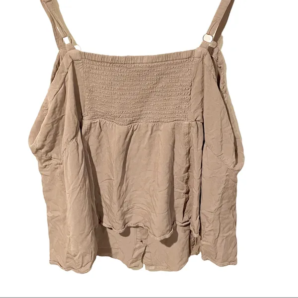 Torrid Plus Size 2X Grey Washed Twill Fit and Flare‎ Cami Tank Top - Image 6