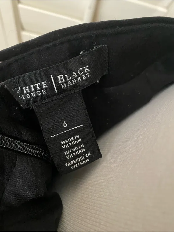 White House Black Market Black Pencil Skirt - Tailored Office Staple - Image 2