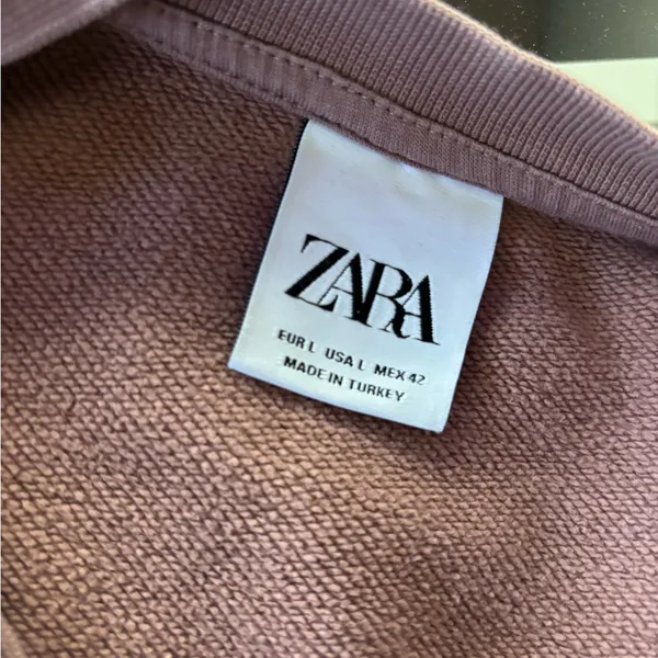 Zara woman’s Dusty Pink Crewneck Sweater - Image 3