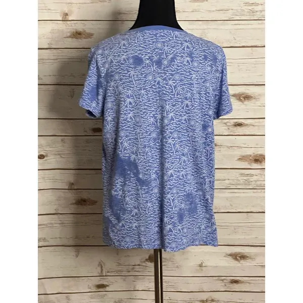 Marine Layer Swing Crew classic light blue/white short sleeve t-shirt Size Small - Image 6