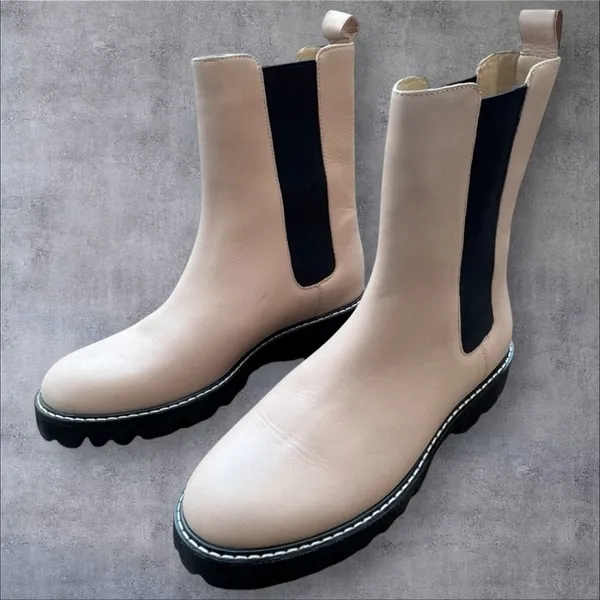 J. Crew Gwen Lug-sole High-shaft Leather Chelsea Boots - Image 3