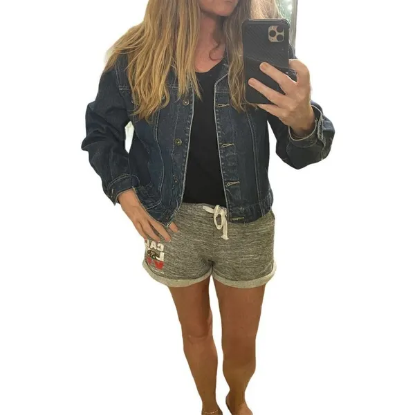 Liz Claiborne Jean Denim Jacket Size Medium - Image 11